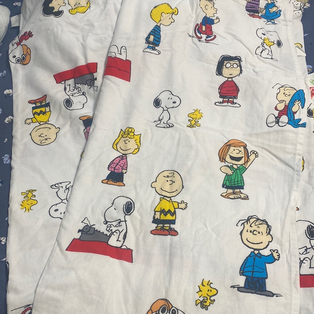 Charlie Brown bath curtain